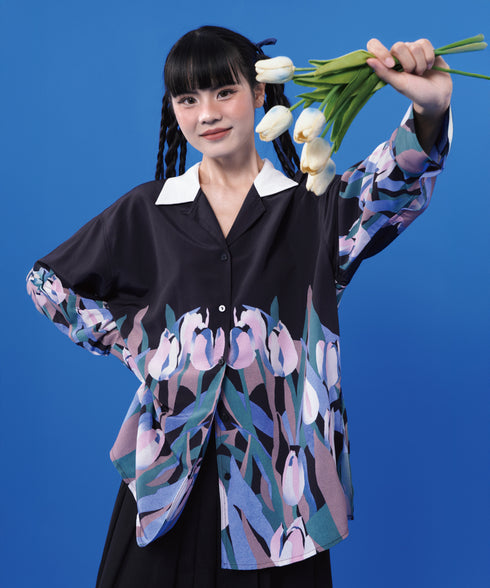 Tulip Print Blouse