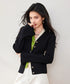 Contrast Double Cardigan