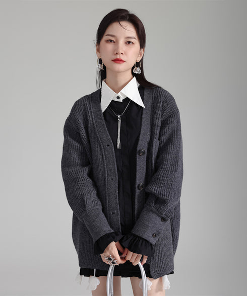 Rib Knit Cardigan