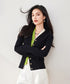 Contrast Double Cardigan