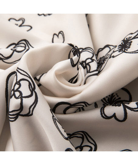 Ruffle Tape Floral Dress