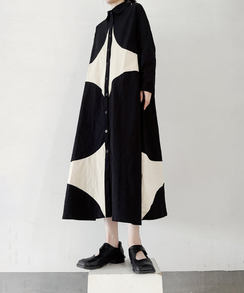 Contrast Color Dress