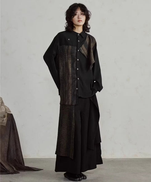 Drape Switch Blouse & Pants