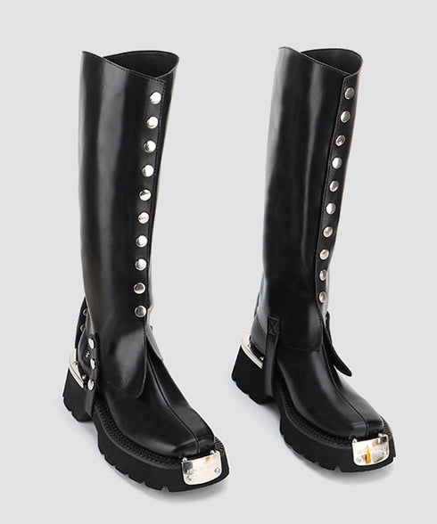 Button Design Cover Boots