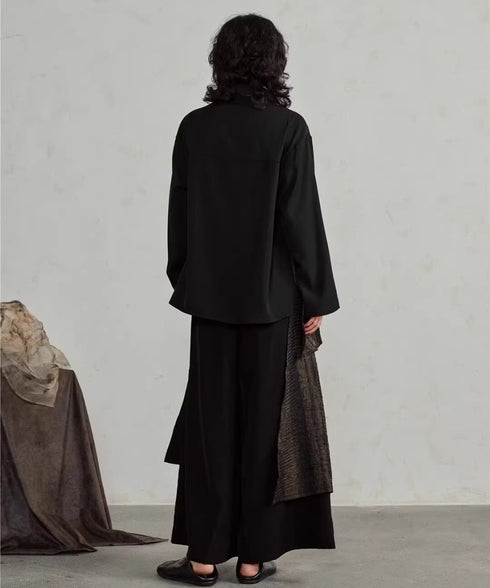 Drape Switch Blouse & Pants