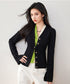 Contrast Double Cardigan