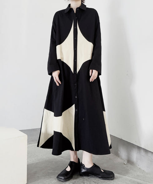 Contrast Color Dress