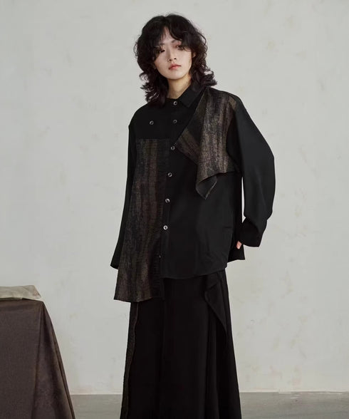 Drape Switch Blouse & Pants