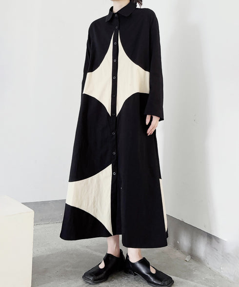 Contrast Color Dress