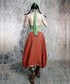 Red Stripe Balloon Skirt