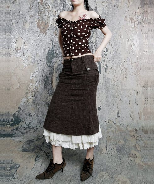 Polka Gather Top