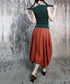 Red Stripe Balloon Skirt