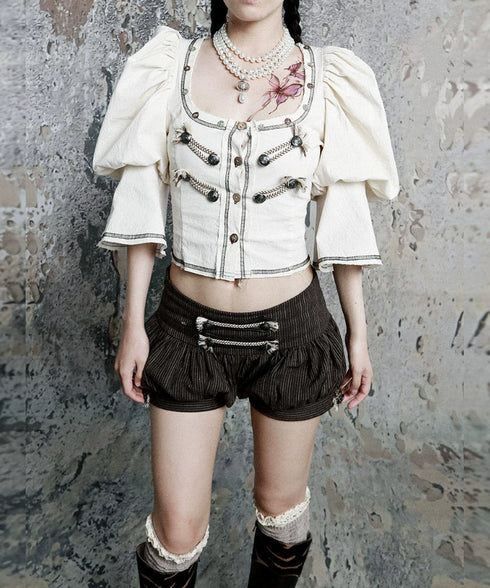 Corset Puff Blouse