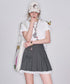 Ribbon Mist Pleat Skirt