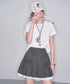 Ribbon Mist Pleat Skirt