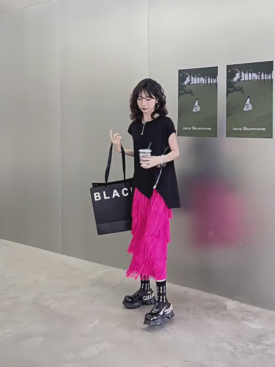 Fringe Tiered Skirt – LONDA