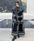 Fringe Pattern Long Coat