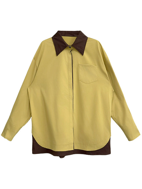 Layer Shift Collar Blouse