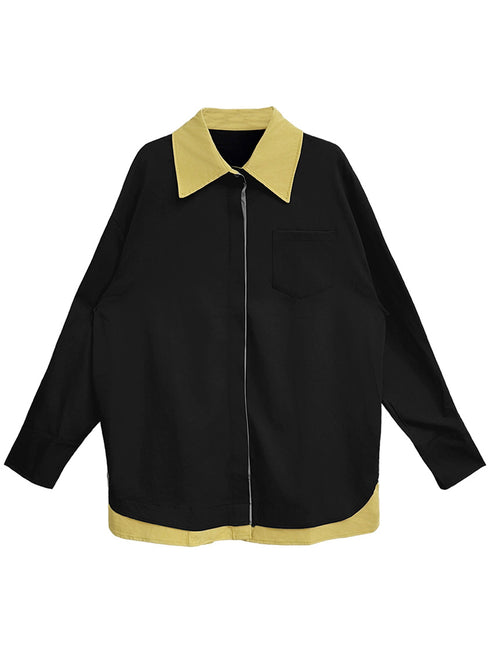 Layer Shift Collar Blouse
