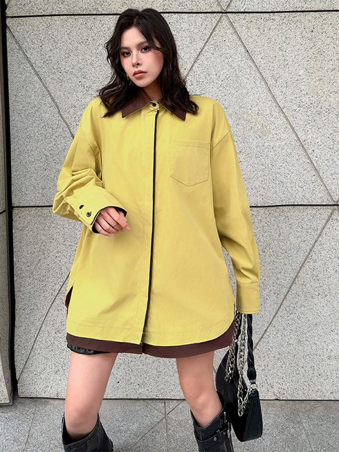 Layer Shift Collar Blouse