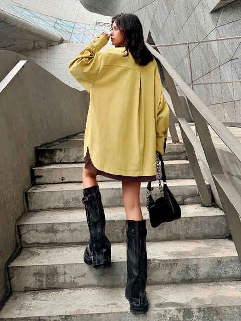 Layer Shift Collar Blouse