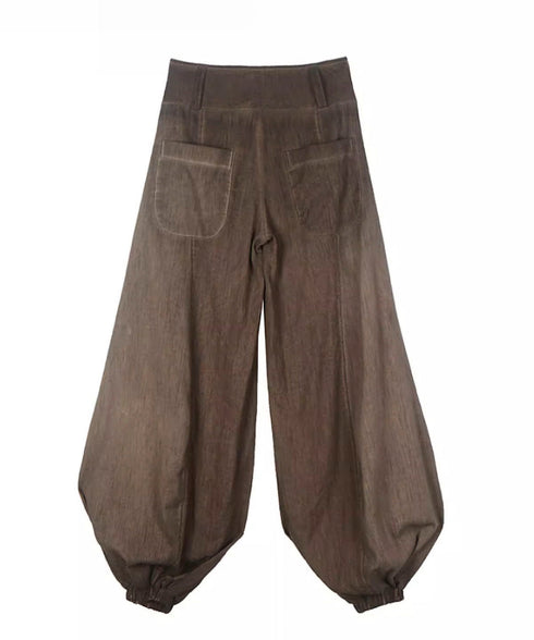 Tassel Belt Lantern Pants