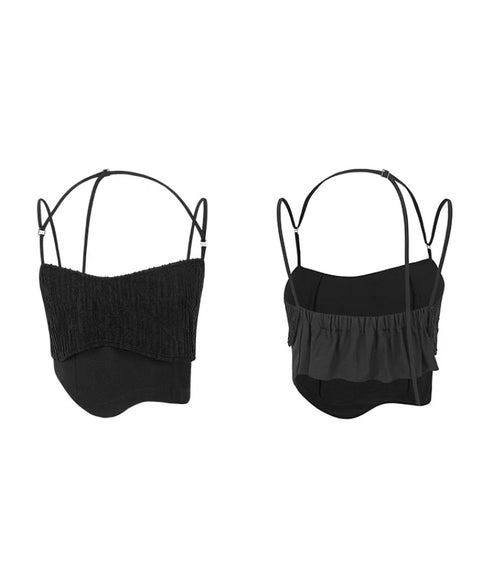 Double Hem Suspender Top