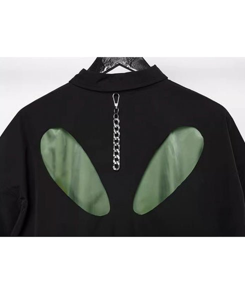 Oval Hollow Design Shirt