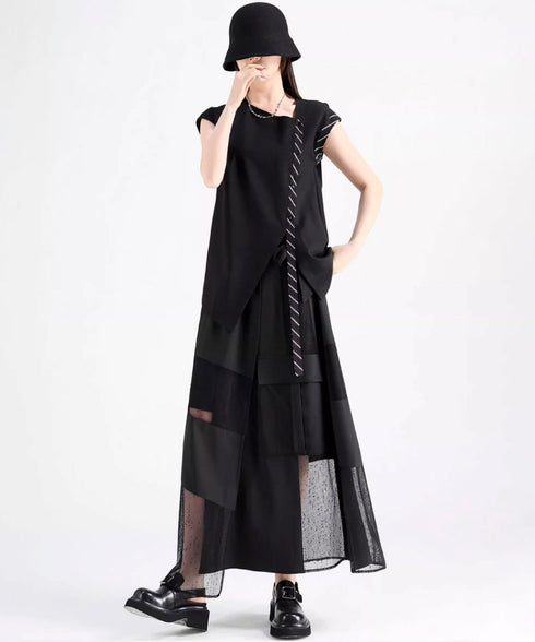 Cutout See-through Skirt