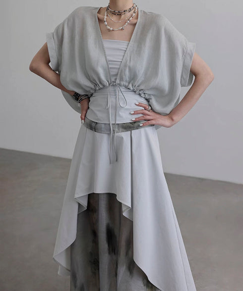 Square Sleeve Blouse