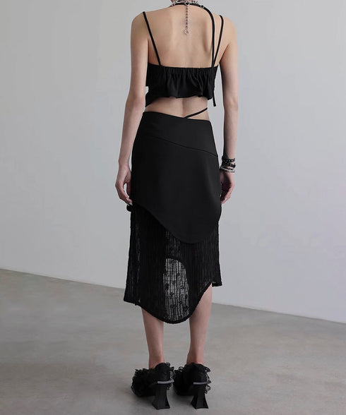 Double Hem Suspender Top