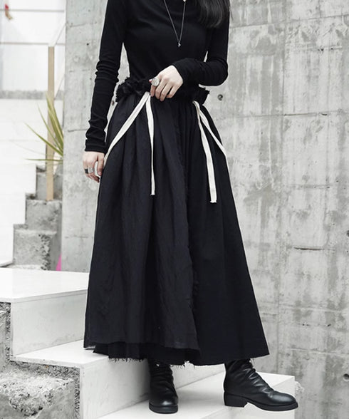 Cutting Suspender Skirt