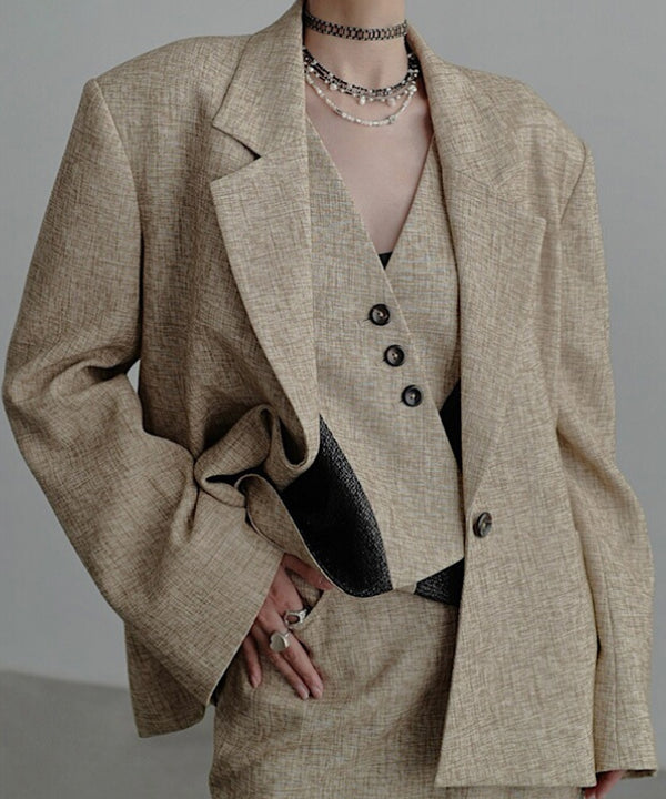 Power Shoulder Single Jacket