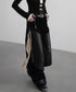 Coated Panel Wide Leg Pants
