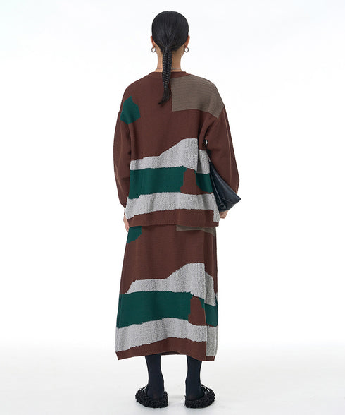 Abstract Block Knit Series