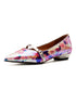 Floral Pointed Buckle Flat