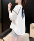 Back Ribbon Puff Sleeve Top