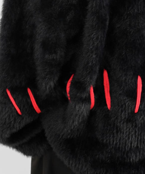 Big Stitch Shaggy Sweater