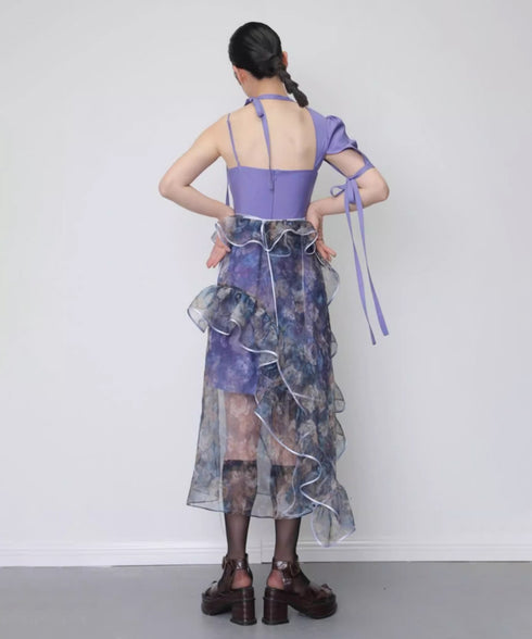 Asym Shoulder Pocket Dress