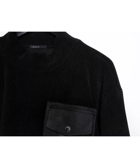 Patchwork Pocket Sweater