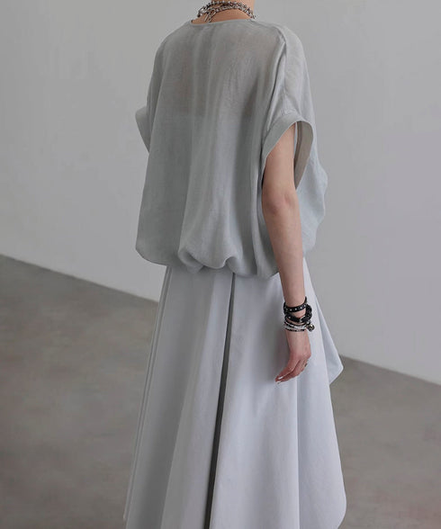 Square Sleeve Blouse