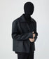 Buttonless Faux Leather Jacket