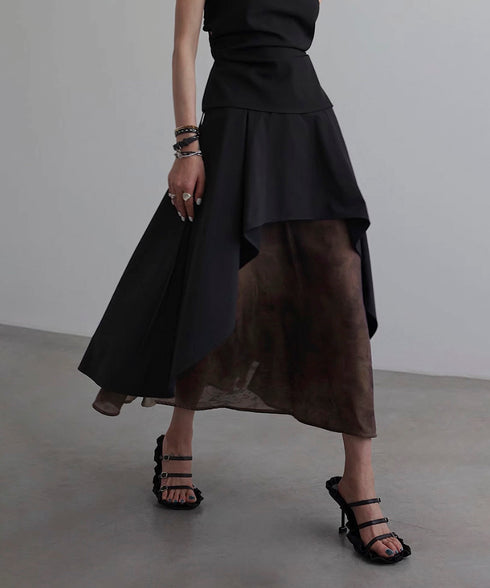 Mix Material Skirt