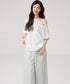 Lace Blossom Shoulder Tee