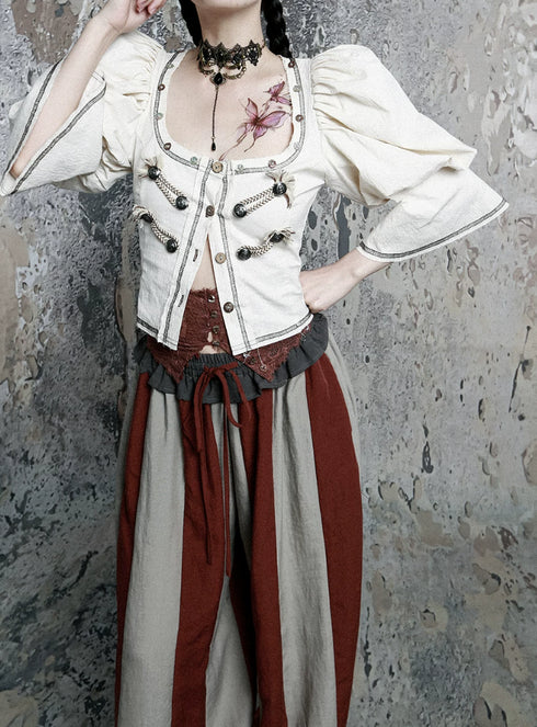Corset Puff Blouse
