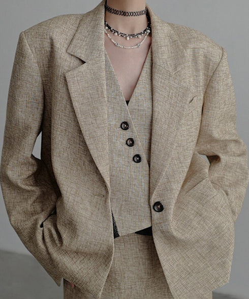 Power Shoulder Single Jacket