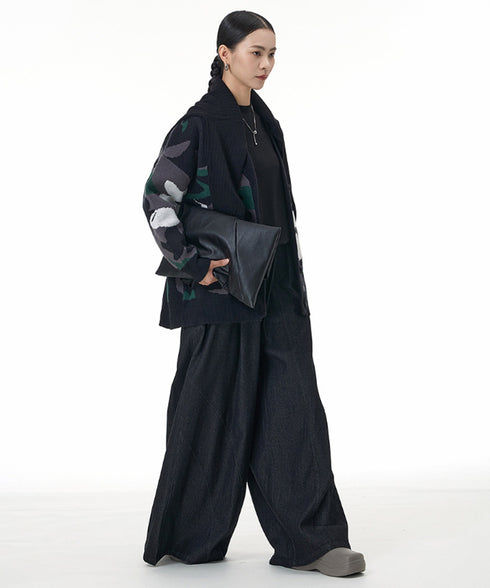 Abstract Pattern Knit Cardigan