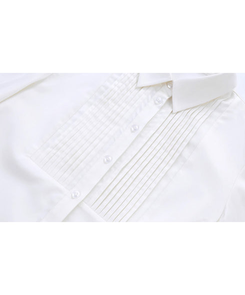 Pleated Sleeve Volume Blouse