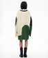 Abstract Pattern Oversized Knit Sweater