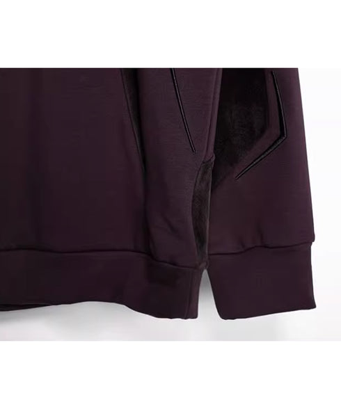 Geometric Contrast Color Top